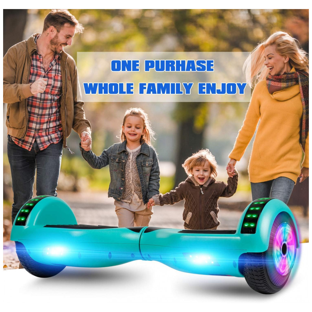 ECTQMZGKX1X70B_6-1.jpg - Hoverboard Elétrico Hover-1 Ultra 16 km/h, Alcance 19 km, Motor 500W, Bateria Íon-lítio, Luzes LED, Bluetooth, Modos Iniciante a Expert, Verde
