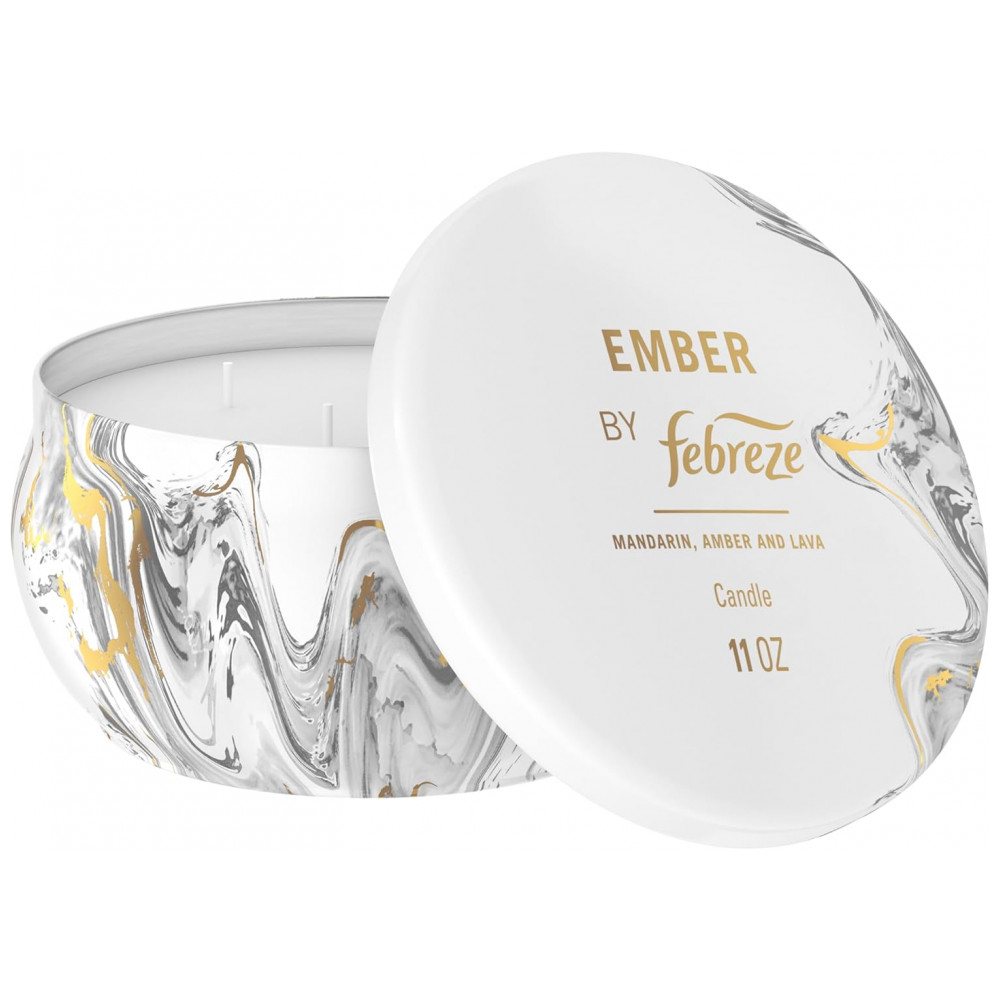 Vela Perfumada Febreze Ember 11 oz 4 Pavios, Embalagem Individual