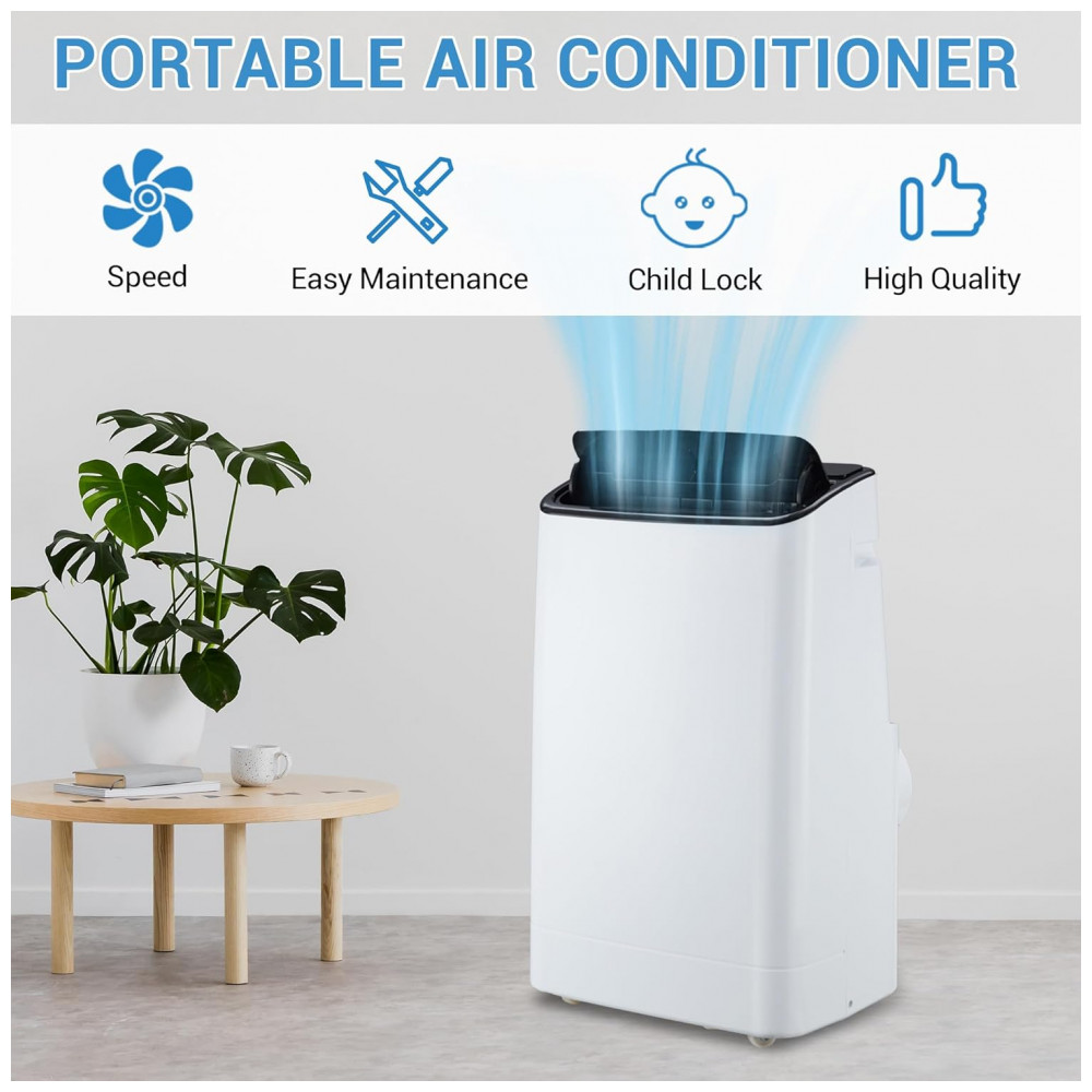 ECTQN6BLLBWF0B_1-1.jpg - Ar-condicionado Portátil GarveeLife 14000 BTU com Controle Remoto, Unidade de Ar Condicionado 3 em 1, Atinge até 69,68 metros quadrados