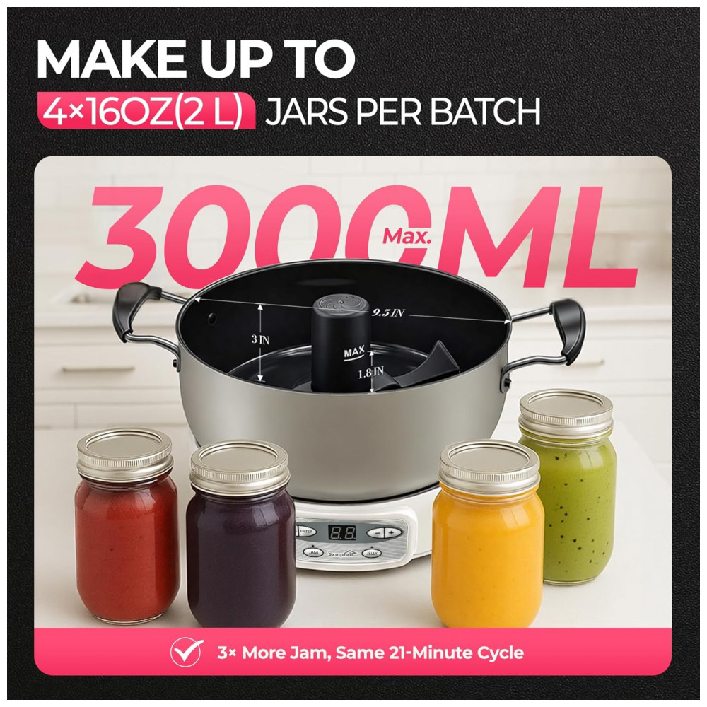 ECTQN8RX2XPF0B_3-1.jpg - Máquina Automática para Geléia 1000W, 2L por Lote SmartStir - Faça Deliciosas Geleias Caseiras Facilmente,Sxmprail