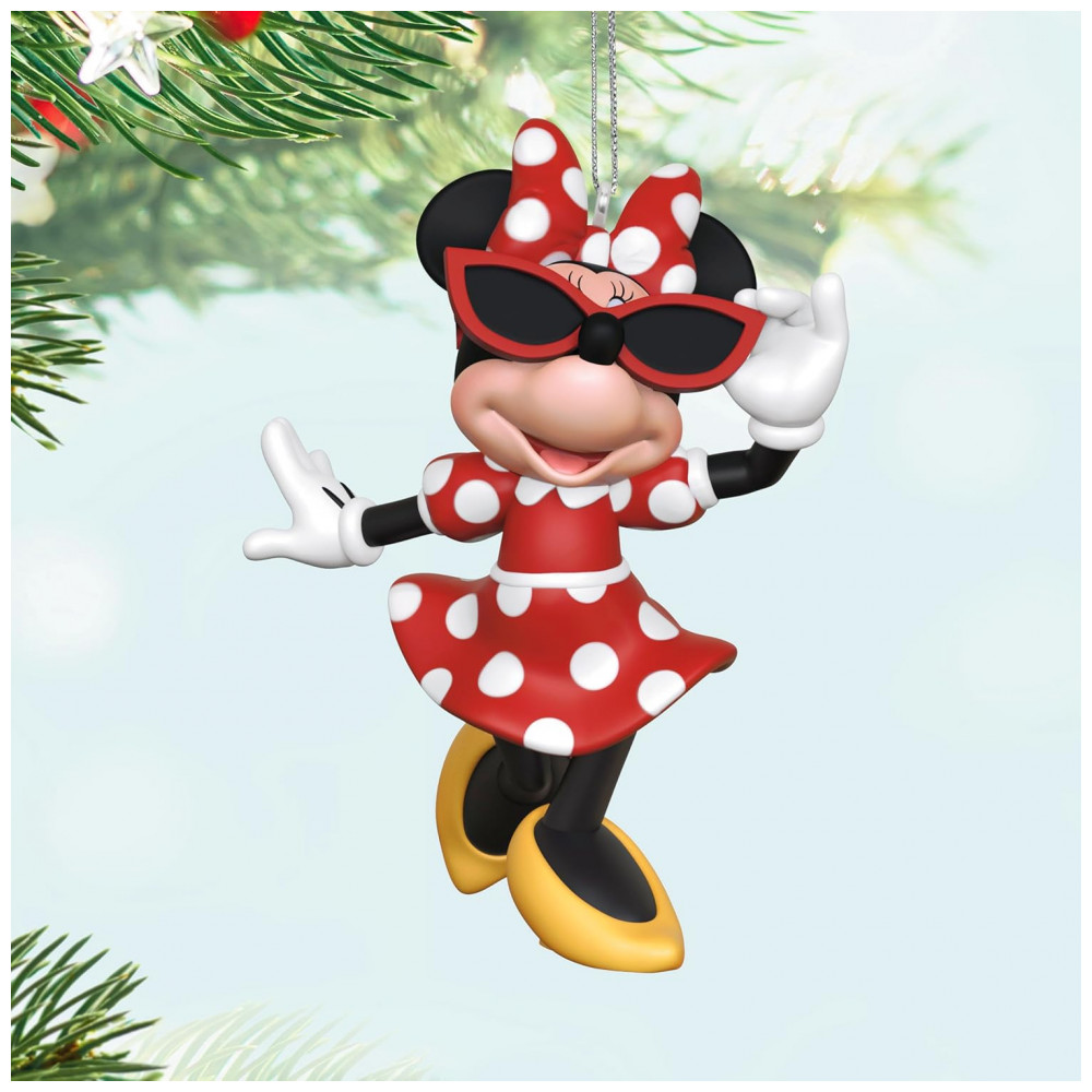 ECTQN9ZKB3RD0B_2-1.jpg - Ornamento Hallmark Keepsake Natal 2025 Disney Minnie Mouse Sunny Chic, Decoração Elegante para Fãs Disney