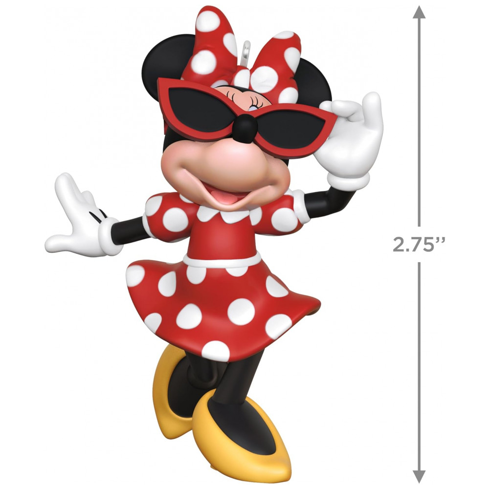 ECTQN9ZKB3RD0B_3-1.jpg - Ornamento Hallmark Keepsake Natal 2025 Disney Minnie Mouse Sunny Chic, Decoração Elegante para Fãs Disney