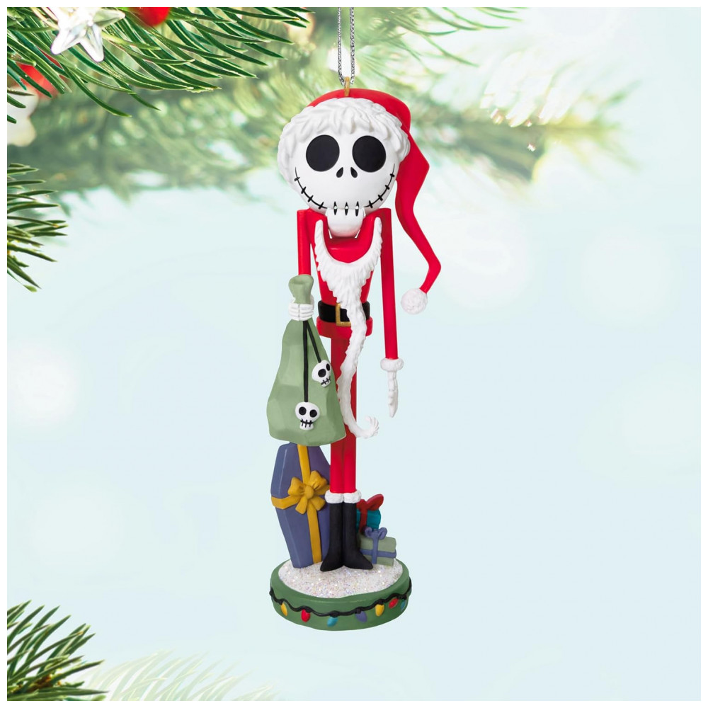 ECTQNCCXQGPD0B_2-1.jpg - Enfeite Natalino Hallmark Keepsake 2025 Disney O Estranho Mundo de Jack Jack Skellington Papai Noel Nutcracker, 4,4 x 13,3 x 3,8cm