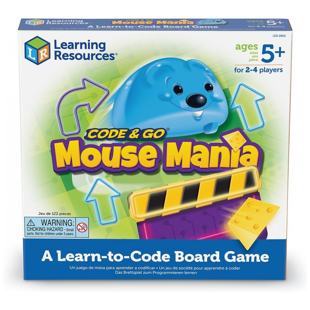 Learning Resources Code & Go Mouse Mania – Jogo de Tabuleiro Educacional, Programação e Pensamento Crítico para Crianças a partir de 5 anos - Imagem 4