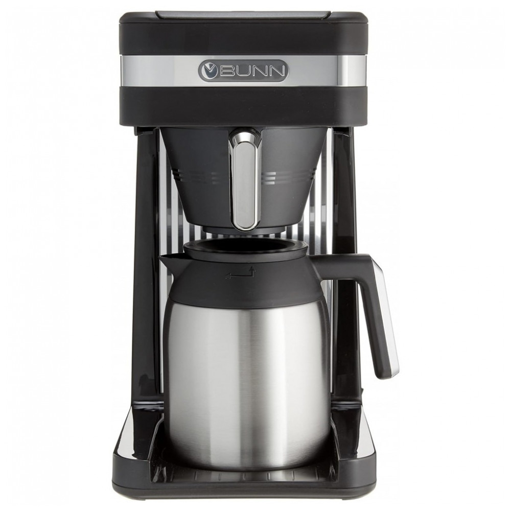 Cafeteira Térmica BUNN 55200 CSB3T Speed Brew Platinum em Aço Inoxidável, 10 Xícaras, Preta