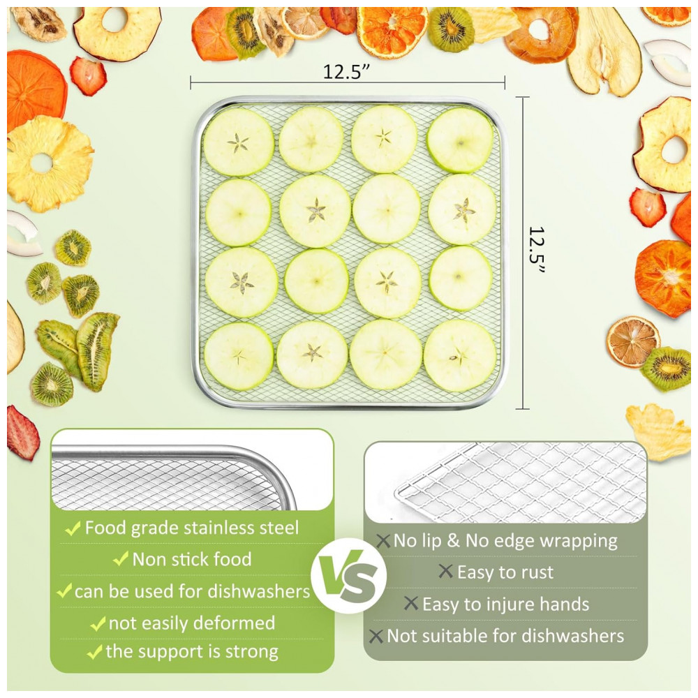 ECTQNZ7YPY9F0B_3-1.jpg - Desidratador de Alimentos Comercial Septree Espaço amplo para secar mais de 68kg de carne crua de uma vez secador de alimentos para ervas carne