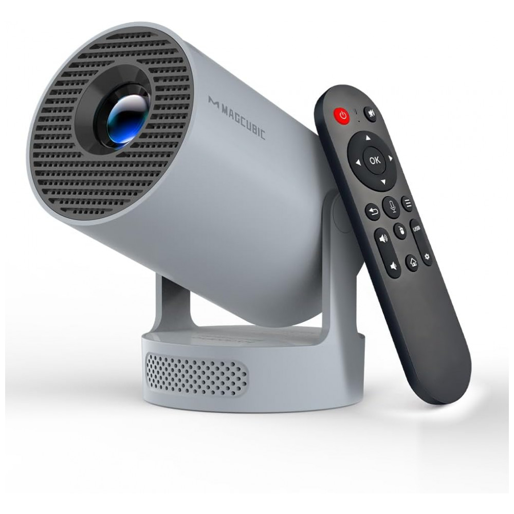 ECTQNZFMN35F0B_0-1.jpg - Projetor Magcubic Mini 4K, Portátil com WiFi 6 e Bluetooth 5.4, Alto-falante Soundbase de 5W, Projetor Inteligente com Ajuste Automático de Keystone