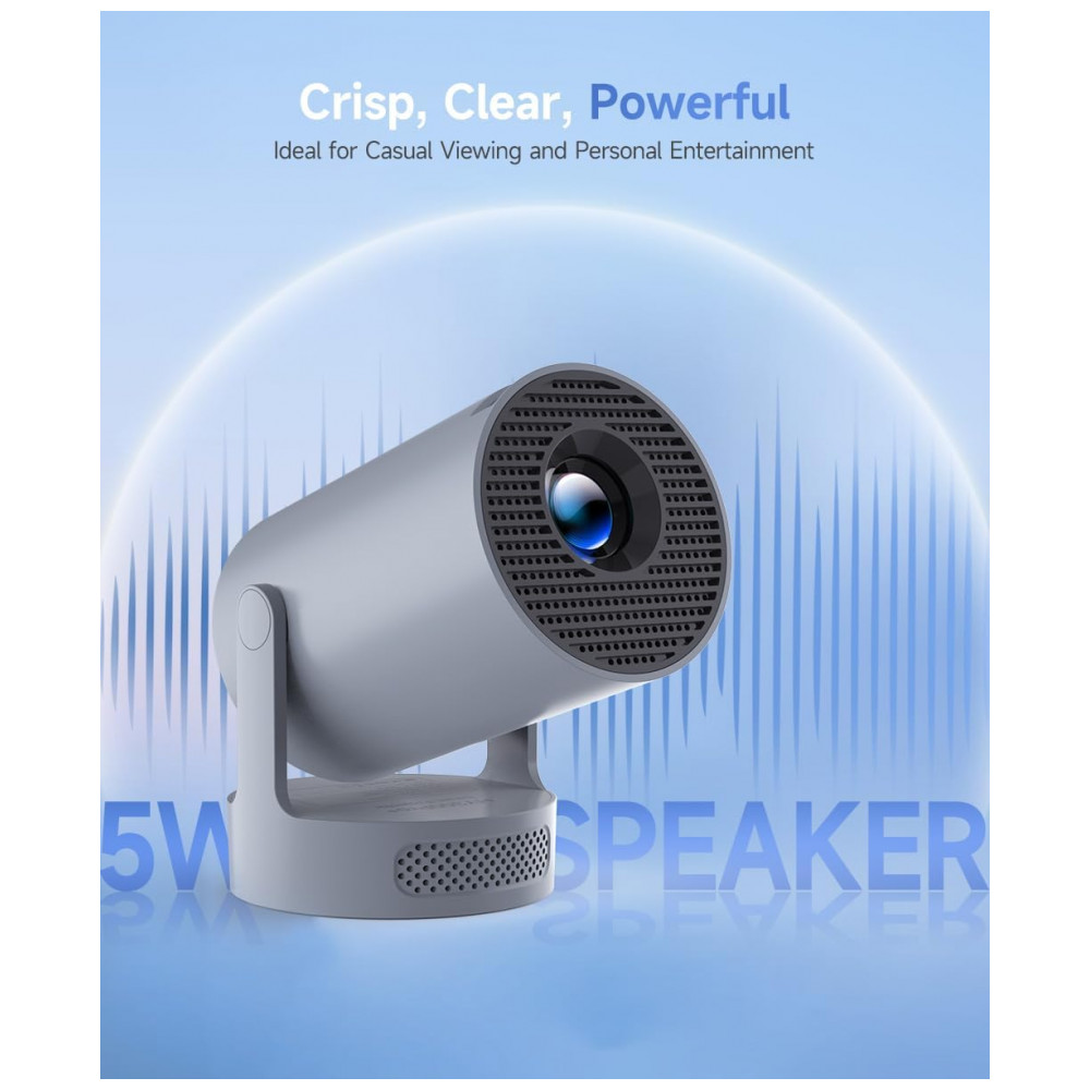 ECTQNZFMN35F0B_1-1.jpg - Projetor Magcubic Mini 4K, Portátil com WiFi 6 e Bluetooth 5.4, Alto-falante Soundbase de 5W, Projetor Inteligente com Ajuste Automático de Keystone