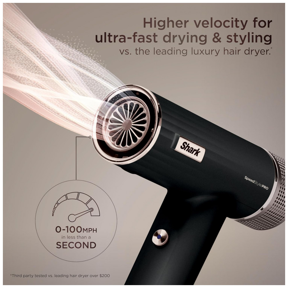 ECTQP4H78ZDD0B_2-1.jpg - Secador de Cabelo de Alto Desempenho Profissional Shark SpeedStyle Pro com Sistema de Proteção do Couro Cabeludo e Suite de Secagem IQ Speed Styling,
