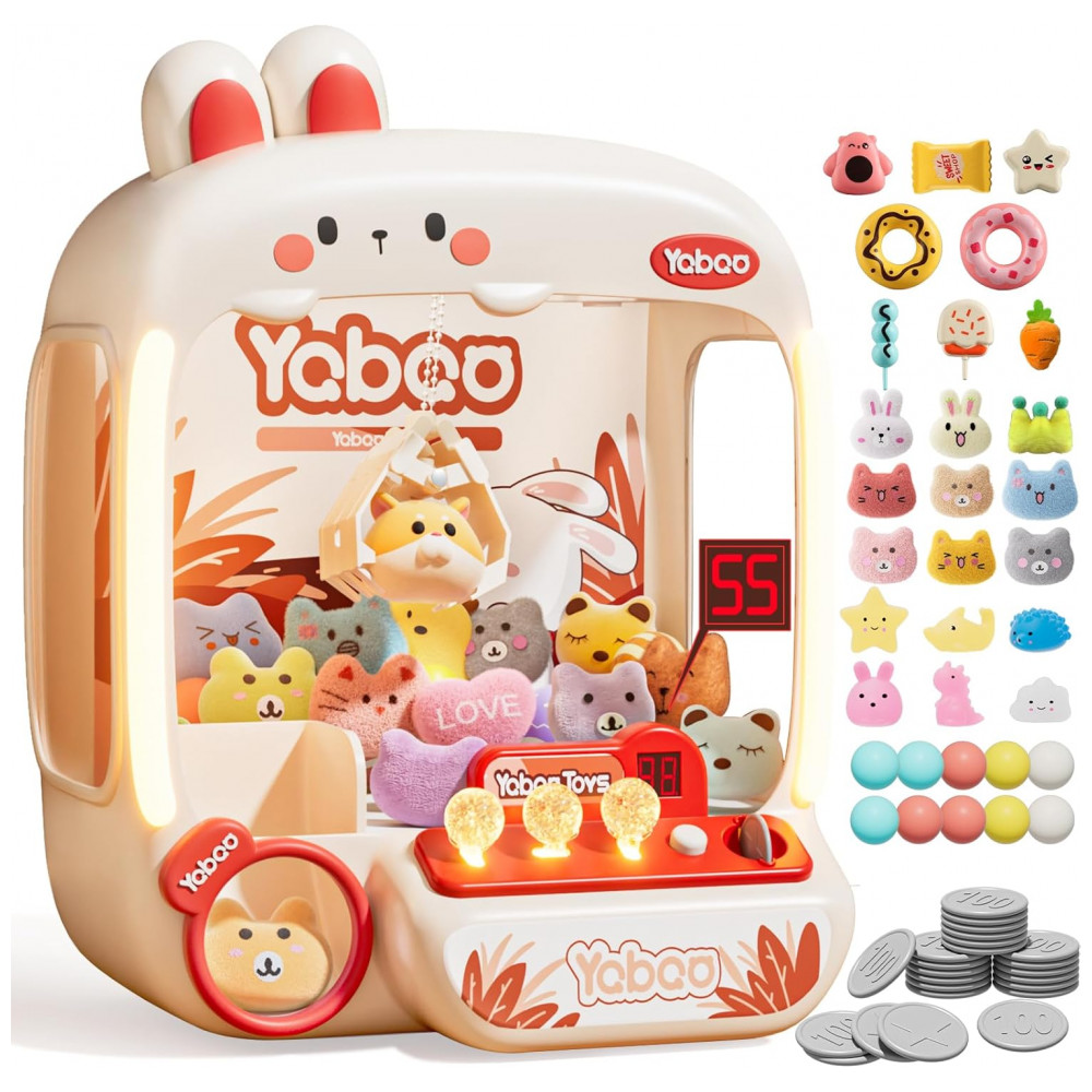 ECTQP78L4F8D0B_7-1.jpg - Máquina de Garra Grande para Crianças Vanvimen Bunny 64 PCS Arcade Eletrônica de Brinquedos Dispensador de Doces e Prêmios