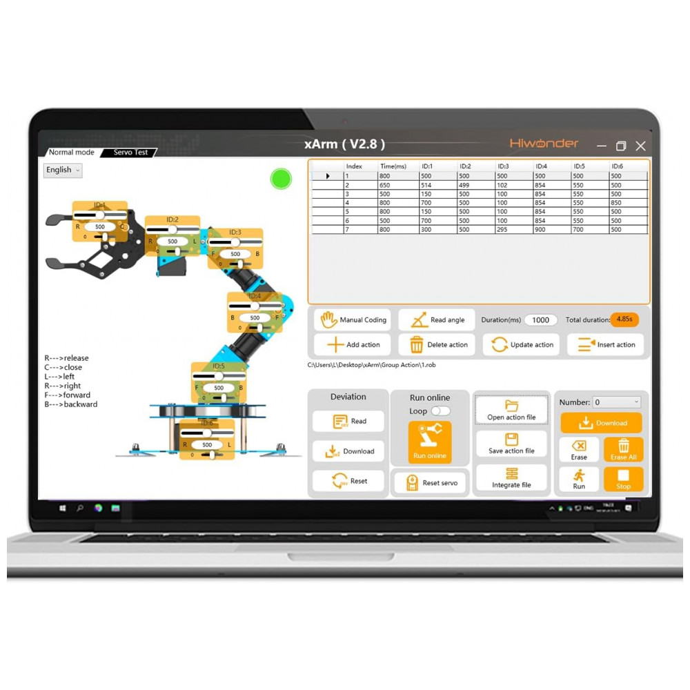 ECTQPG2YK7PB0B_4-1.jpg - Hiwonder Braço Robótico xArm ESP32 Open-Source Cinza – Kit de Programação MicroPython & Desenvolvimento Secundário