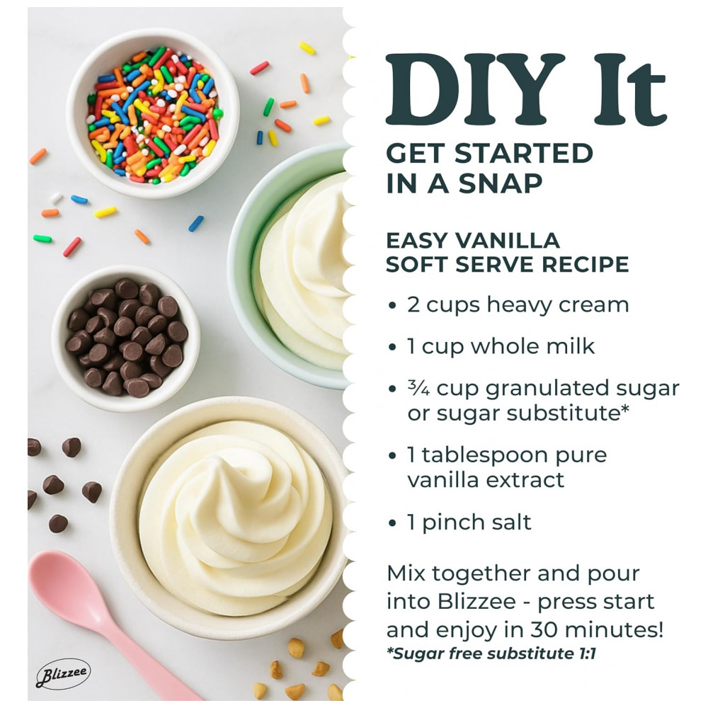 Máquina de Sorvete Soft Serve 1,25 litros Sem a Necessidade de Pré-Congelamento com Compressor Integrado Display Digital de LED - Blizzee - Imagem 8