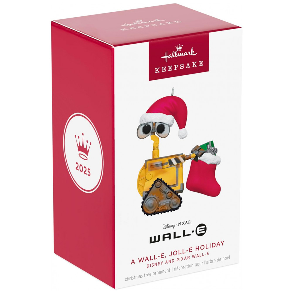 ECTQPNRG73RD0B_6-1.jpg - Enfeite Natalino Hallmark Keepsake 2025 Disney/Pixar Wall-E, Plástico, 5,7 x 7 x 5,7cm