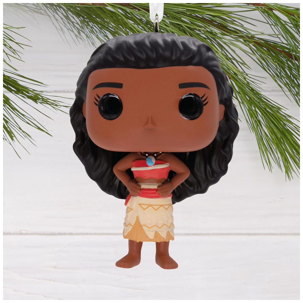 ECTQPWPC7TSC0B_4-1.jpg - Enfeite de Natal Hallmark Disney Princesa Moana Funko POP! em Resina Multicolorido, 7,73x5,59x4,45 cm
