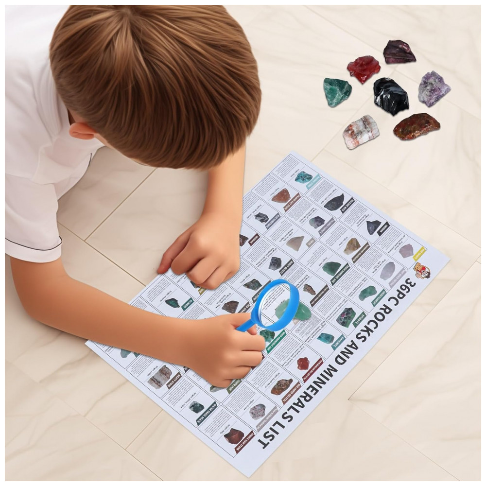 ECTQQ2QPXSMC0B_3-1.jpg - Kit Coleção de Pedras e Cristais Multicor – Caixa Exposição + Guias Educativos Científico e Decorativo para Crianças BTYCityMao