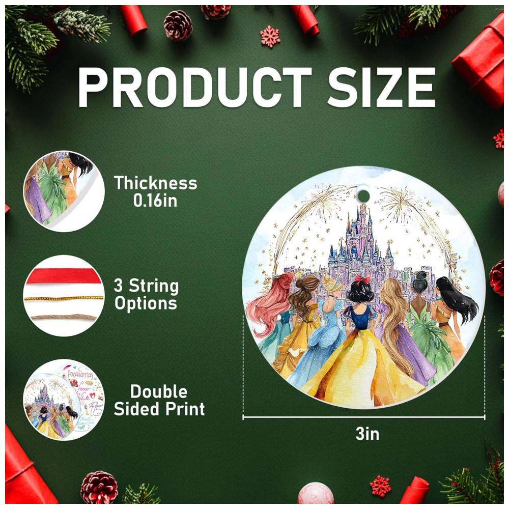 ECTQQ2ZV5RJF0B_1-1.jpg - Enfeite de Natal Princesa de Cerâmica 34HD 2025 para Árvore, Fãs de Princesas, Castelo de Conto de Fadas