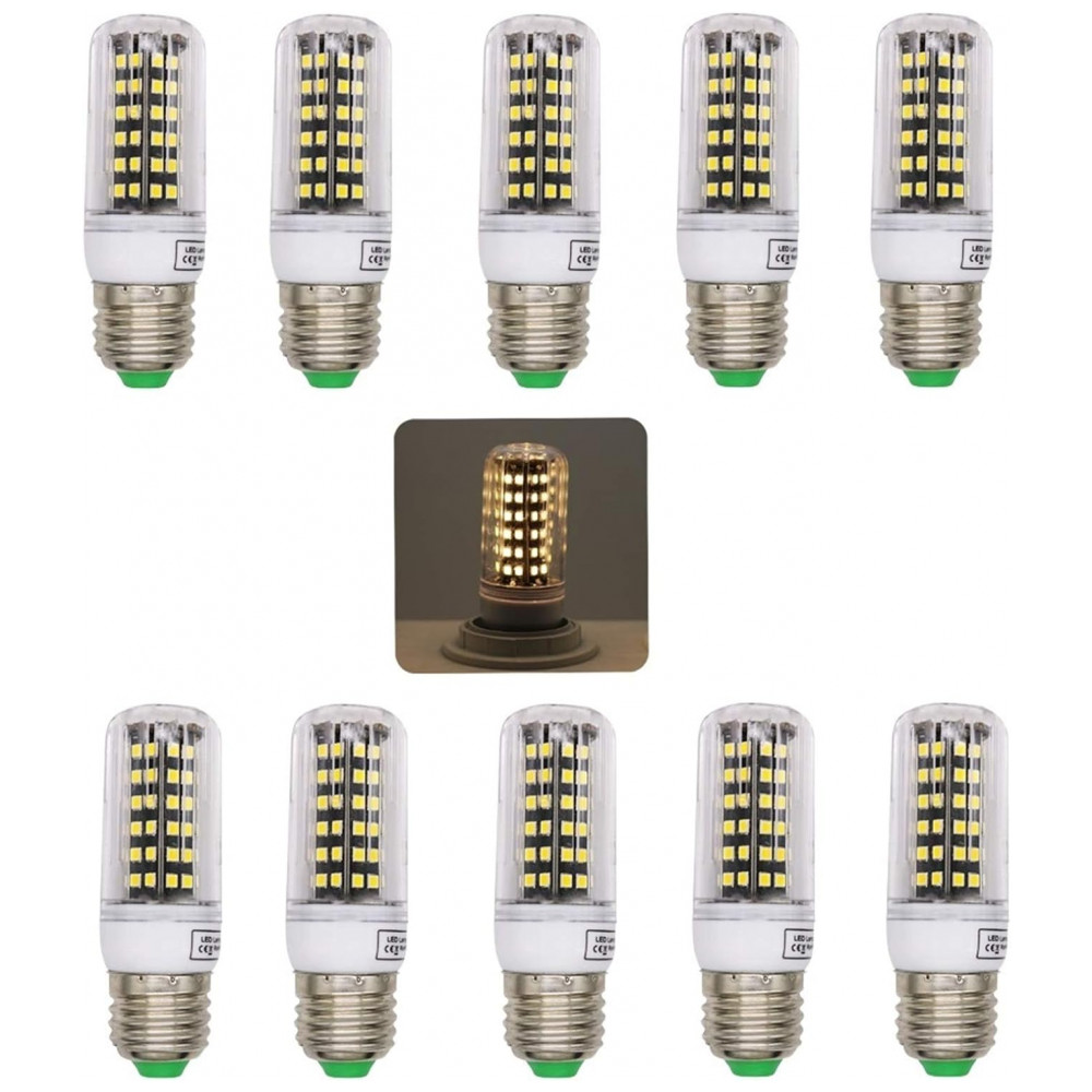 Lâmpada LED Milho Fengyan E27 7W 84LED 2835 Luz Quente 3000K Kit 10 Unidades para Iluminação Residencial Econômica e Durável,GSYFDZSWZX