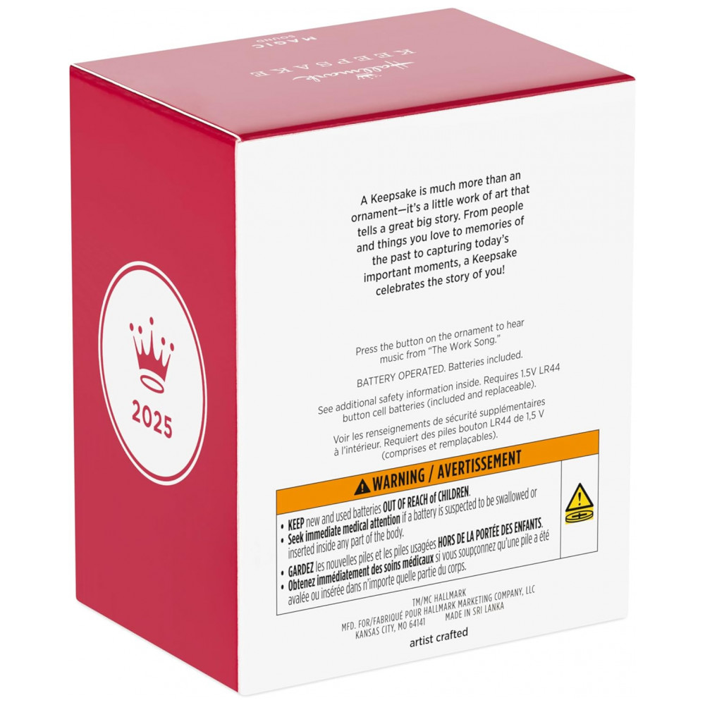 ECTQQB9NB3RD0B_7-1.jpg - Enfeite de Natal Hallmark Keepsake 2025, Disney Cinderela Um Lindo Vestido para Cinderela Musical