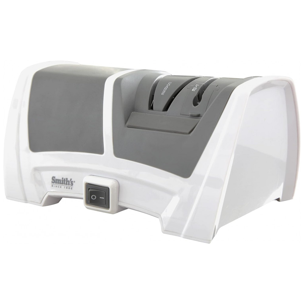 Smith Afiador de Facas Elétrico com 3 Estágios, 110v, SMITHS CONSUMER PRODUCTS 50378, Branco