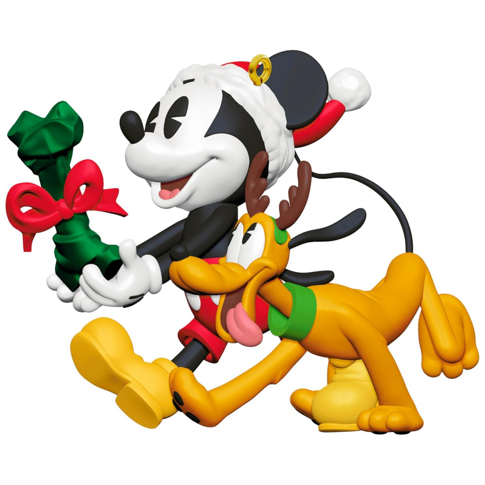 ECTQQCC173RD0B_0-1.jpg - Enfeite Natalino Hallmark Keepsake 2025 Disney Mickey e Amigos Bone-afide Besties, Plástico, 6,4 x 6,4 x 7,6cm