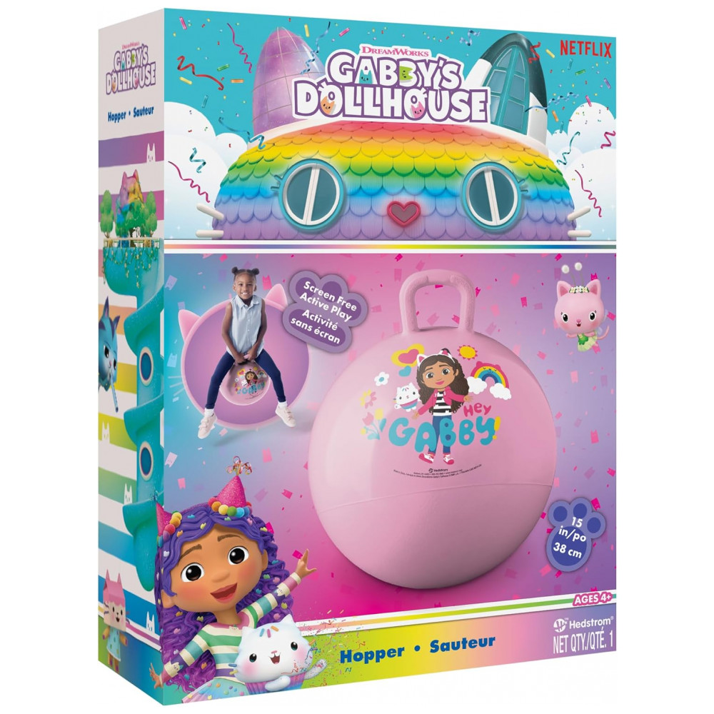 ECTQQCLNY1VC0B_1-2.jpg - Bola de Pula-Pula Hedstrom Gabbys Dollhouse Brinquedo de Salto para Crianças 381 cm
