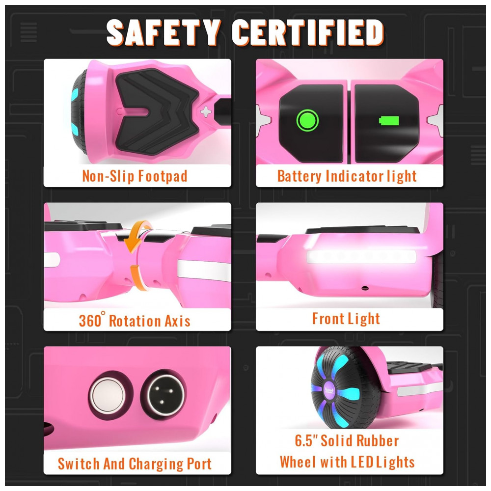 ECTQQML6C56C0B_4-1.jpg - Patinete SIMATE com Alto-falantes Bluetooth, Rodas com LED Coloridas, Controle pelo Aplicativo, Motores Duplos de 250W, Velocidade Máxima de 13,7 km/h