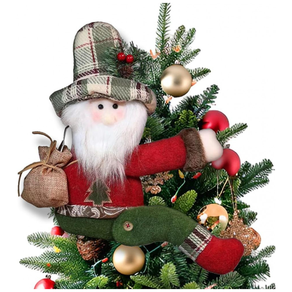 Enfeite de Árvore de Natal, Fofo Papai Noel Abraço Pelúcia, Enfeite Divertido de Natal Gnome para Garrafa de Vinho, CHMOART,