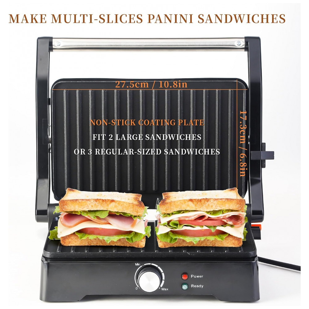 ECTQQT57FFWD0B_1-1.jpg - Máquina de Fazer Sanduíches Panini UVFAST, Grande Grill Elétrico 3 em 1, Abre 180 Graus para Grelhar Internamente, Perfeita para Preparar Bifes,