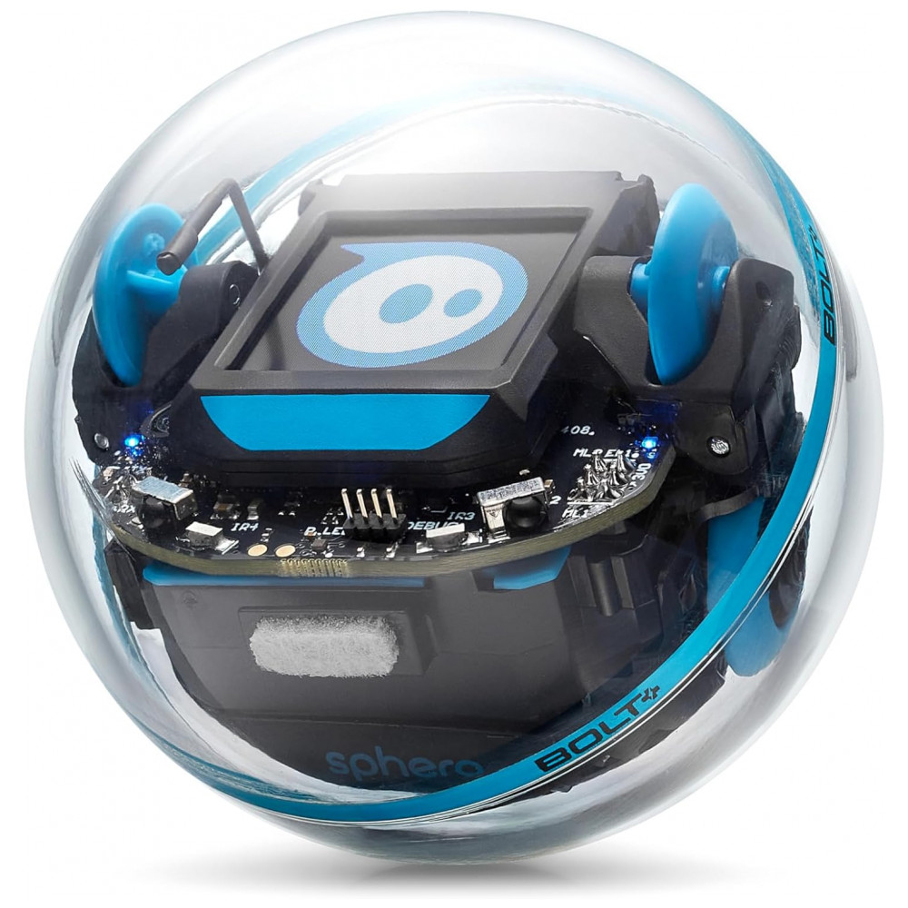 Robô Programável Sphero BOLT Bola Codificável Reciclável com LED 8x8, Sensores Avançados, Bluetooth e Programação Javascript - Resistente à Água