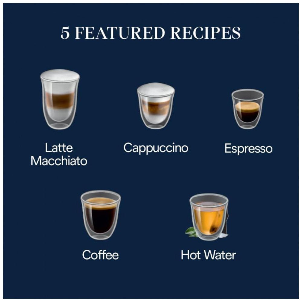 ECTQQV6KQJ5D0B_2-1.jpg - Máquina Automática de Café Expresso DeLonghi Magnifica Start com Espumador de Leite Automático, Moedor Integrado, 5 Receitas com Um Toque,