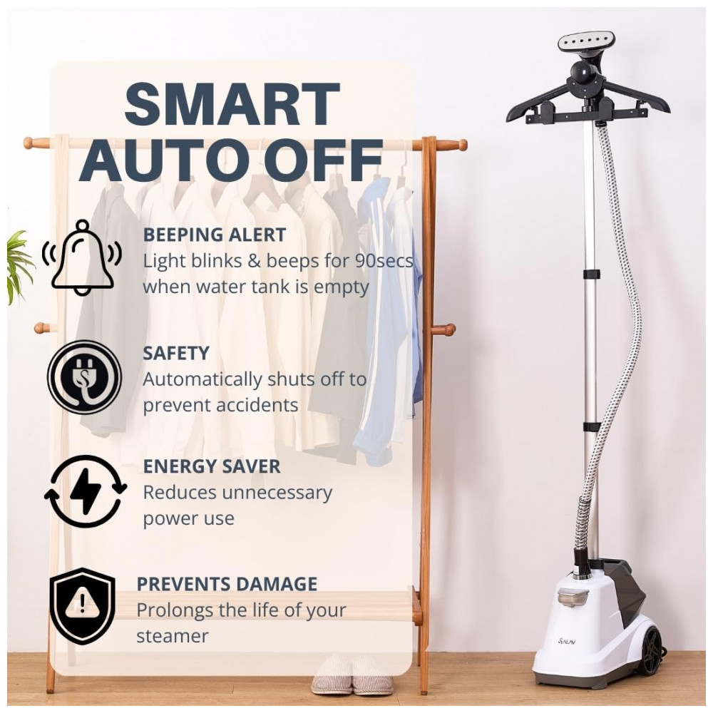 ECTQQVV4B6WD0B_2-1.jpg - SALAV Steamer, Passadeira e Vaporizador de Roupas Profissional com Desligamento Automático