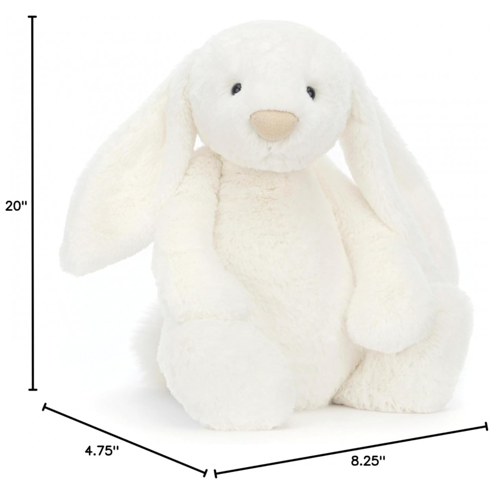 ECTQR79SKL7C0B_5-1.jpg - Coelho de Pelúcia Jellycat Bashful Luxe Luna, Enorme 50,8 centímetros - Branco, Clássico Presente Infantil