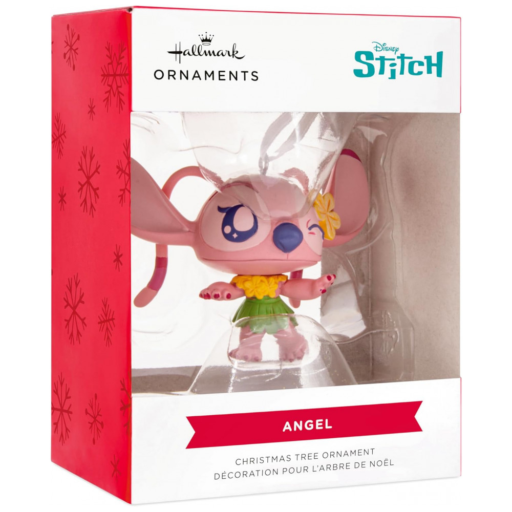 ECTQR8NGTWQD0B_6-1.jpg - Enfeite Natalino Hallmark Keepsake 2025 Disney Stitch Angel, Resina, 7,6 x 6,4 x 5cm
