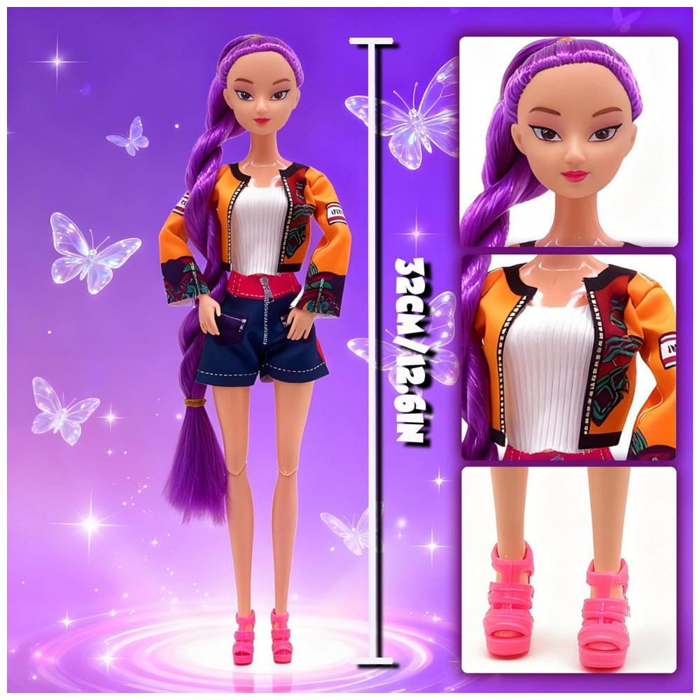 ECTQRNVYNSVF0B_5-1.jpg - Bonecas Caçadoras de Demônios, Novo Boneco de 29 cm para Crianças, Boneco Articulado Caçadoras de Demônios, Ótima Ideia de Presente,Yewmow