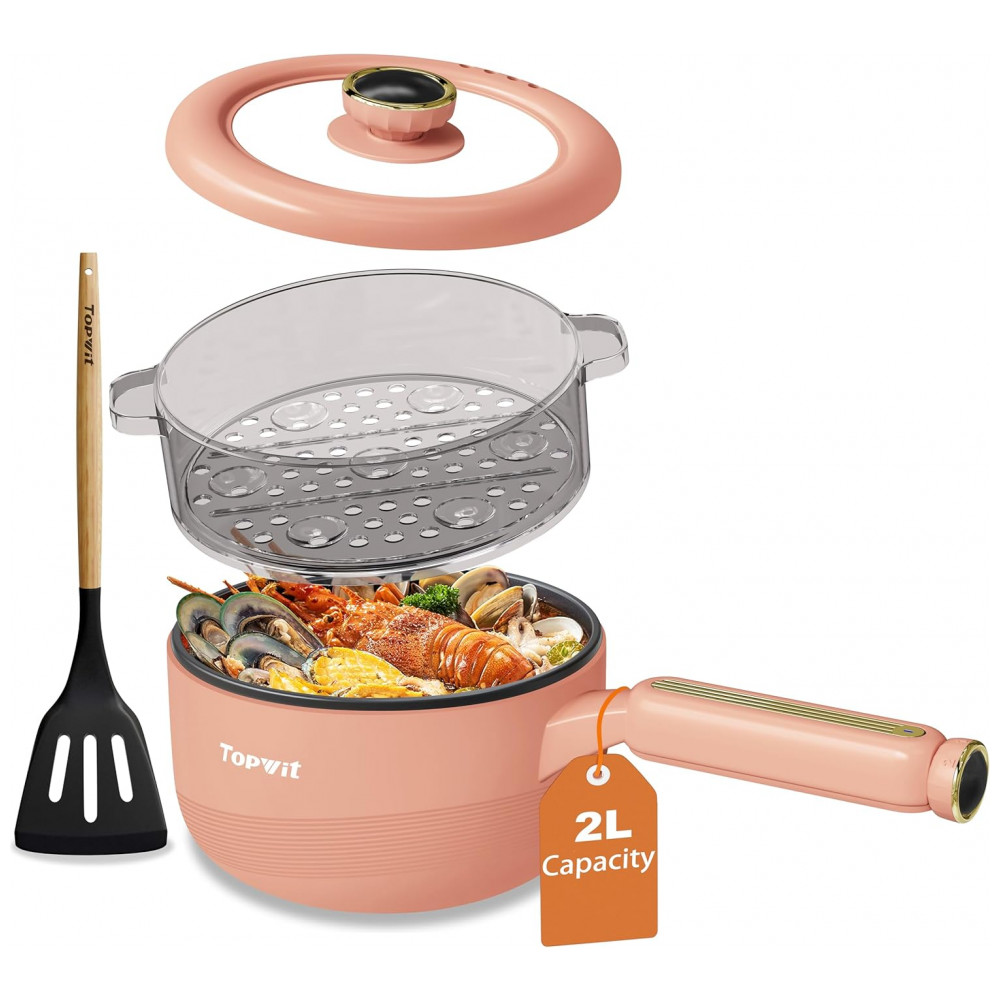 ECTQRQ9MMGHD0B_0-1.jpg - TopWit Panela Elétrica Multiuso com Vaporizador Antiaderente e Controle Duplo de Potência – 19 Litros Cor Pêssego