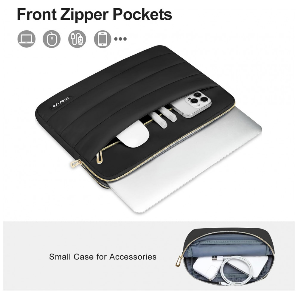 ECTQRSF47R5C0B_1-1.jpg - Capa Tipo Sleeve Preta para Laptop 13–13,3″ (MacBook Air/Pro, HP, Dell, Lenovo, Asus, Acer) – MOSISO