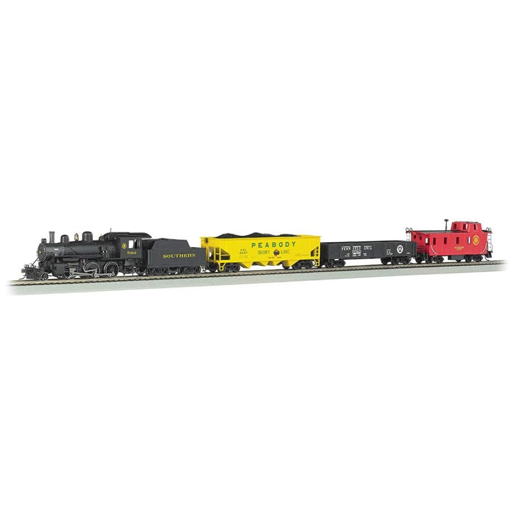 ECTQS2JXCFB00B_0-1.jpg - Conjunto de Trem Trenzinho Elétrico Escala 187 BACHMANN TRAINS 825 Preto