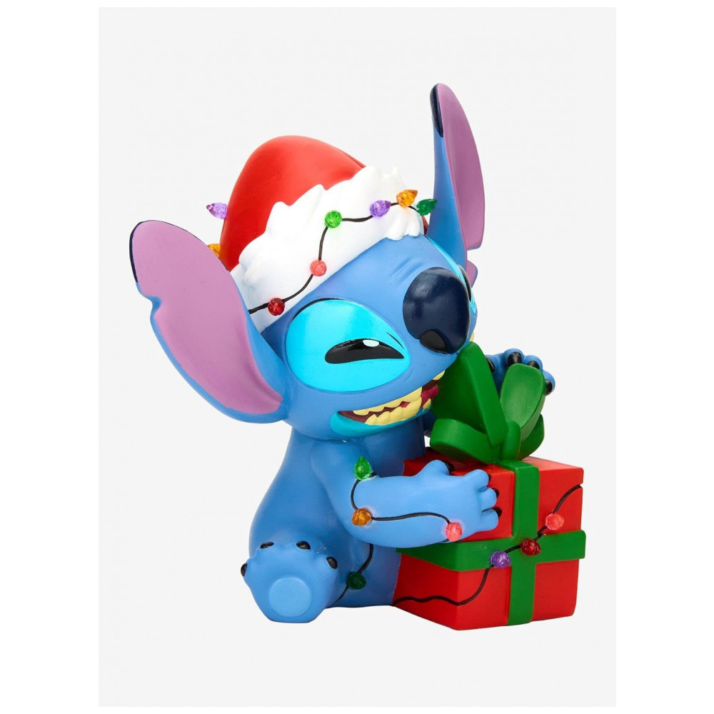 ECTQS32W74SF0B_2-1.jpg - Topo de Árvore de Natal Hallmark Disney Lilo & Stitch Luzes, Resina Colorida, 20,3x19x13,3 cm, Exclusivo BoxLunch