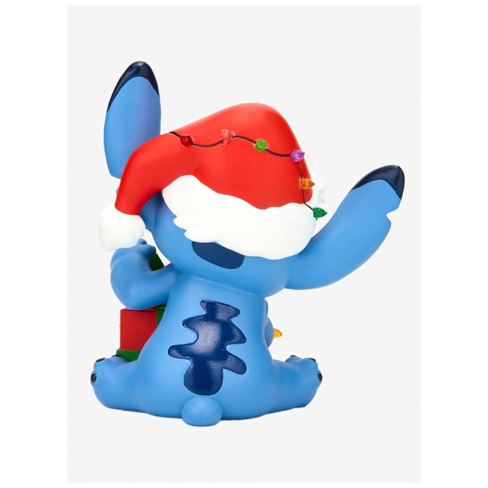 ECTQS32W74SF0B_3-1.jpg - Topo de Árvore de Natal Hallmark Disney Lilo & Stitch Luzes, Resina Colorida, 20,3x19x13,3 cm, Exclusivo BoxLunch