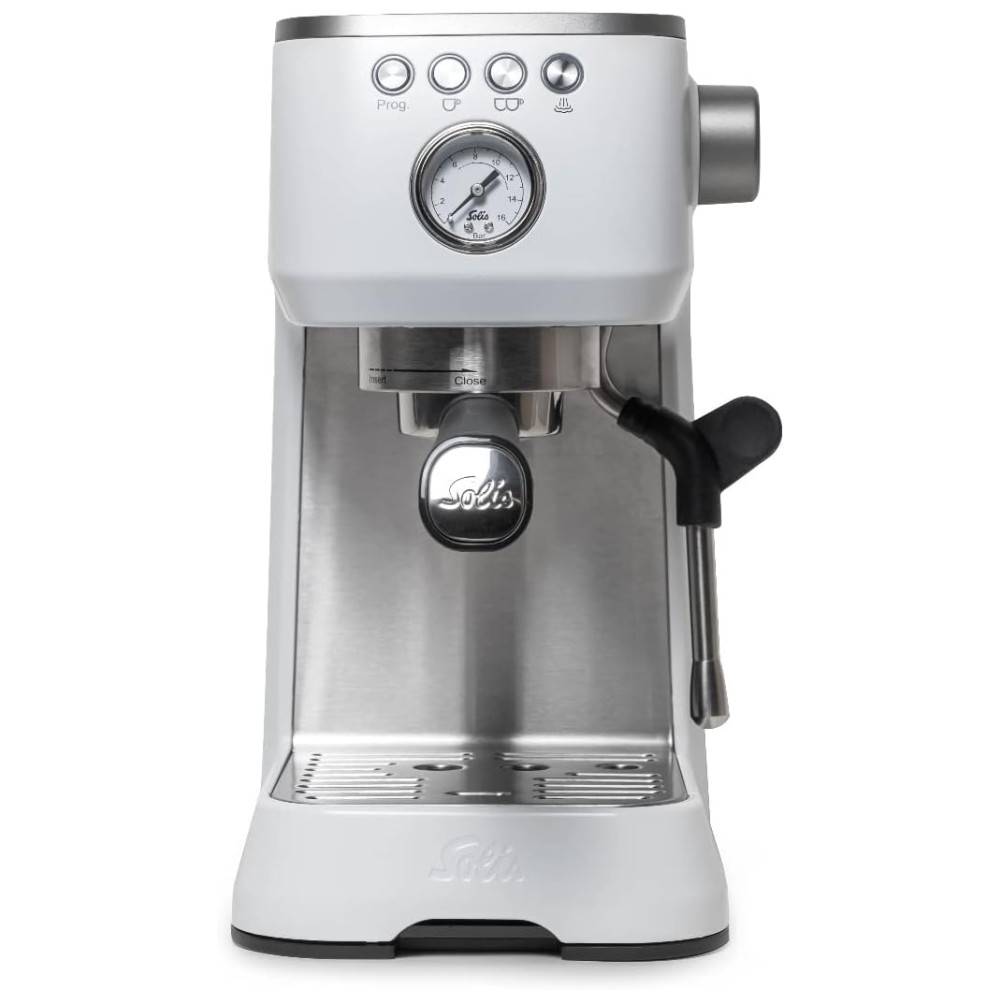 ECTQSC1FTQQ90B_0-1.jpg - Cafeteira Elétrica Barista Expresso Reservatório 2L 9 Bar de Pressão Branca 110v SOLIS Branco