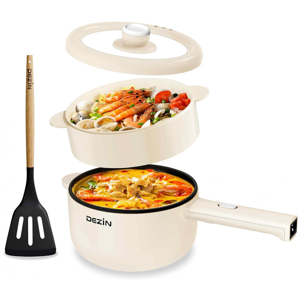 ECTQSC4QGDXB0B_0-1.jpg - Panela Elétrica Dezin 2 Litros Antiaderente Cozinheira Rápida para Macarrão Steak Ovo Arroz Frito Ramen Aveia Sopa com Ajuste de Potência