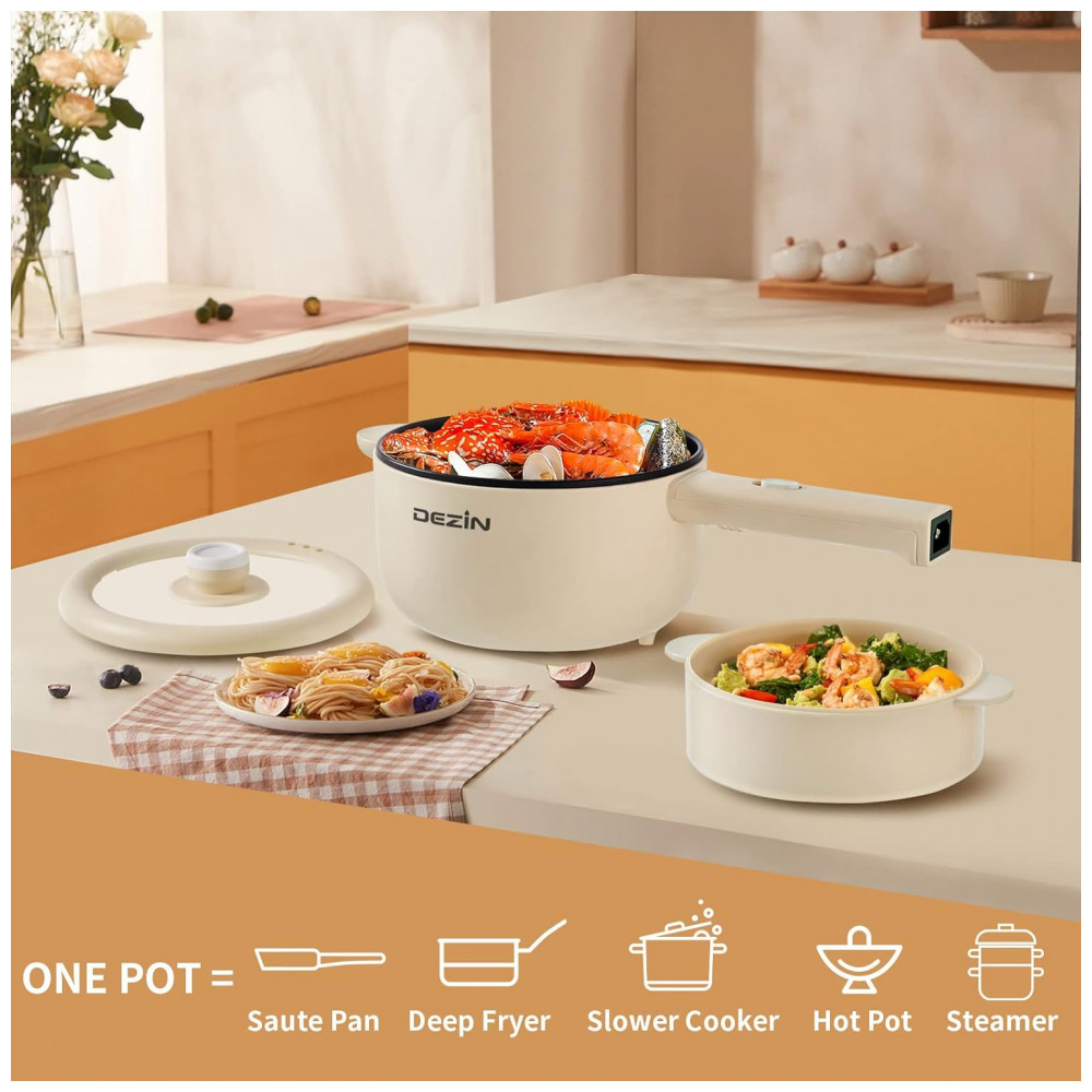 ECTQSC4QGDXB0B_6-1.jpg - Panela Elétrica Dezin 2 Litros Antiaderente Cozinheira Rápida para Macarrão Steak Ovo Arroz Frito Ramen Aveia Sopa com Ajuste de Potência