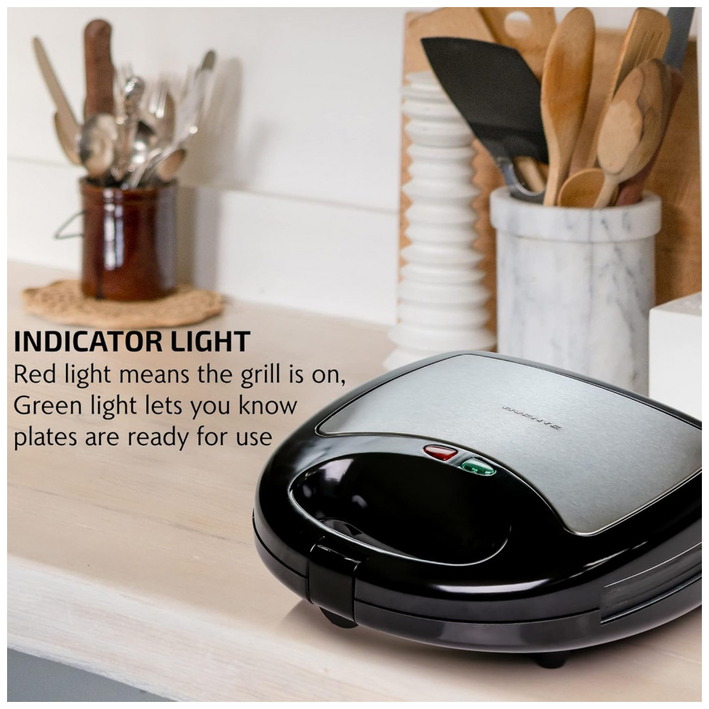 ECTQSG14V9970B_2-1.jpg - OVENTE Conjunto 3 em 1 de Sanduicheira Elétrica, Grill Panini e Máquina de Waffle com Placas Antiaderentes Removíveis, Perfeito para Preparar Sanduích