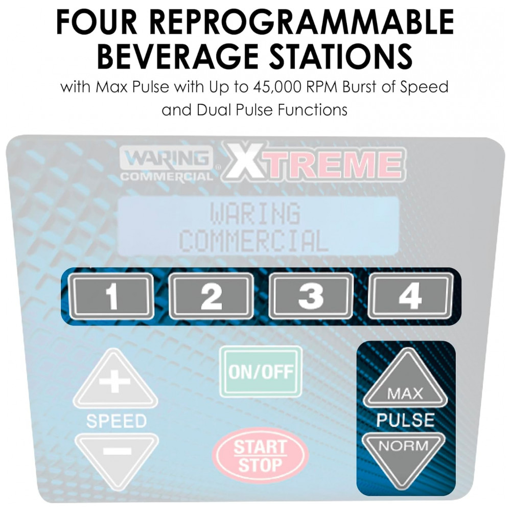 ECTQSIFWBIX00B_4-1.jpg - Liquidificador 1.4L de Capacidade Ultra Silencioso e Programável 110v WARING MX1500XTXP Preto