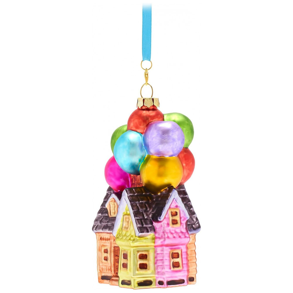 ECTQSKL1CWHC0B_2-1.jpg - Enfeite Natalino Oficial Disney Pixar Casa de Carl com Balões - Sketchbook Collection, Vidro 12x7x6 cm