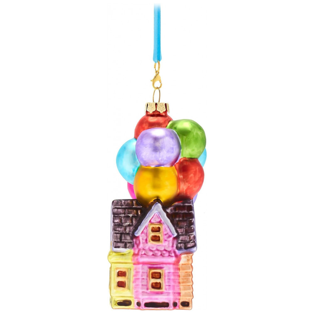 ECTQSKL1CWHC0B_3-1.jpg - Enfeite Natalino Oficial Disney Pixar Casa de Carl com Balões - Sketchbook Collection, Vidro 12x7x6 cm