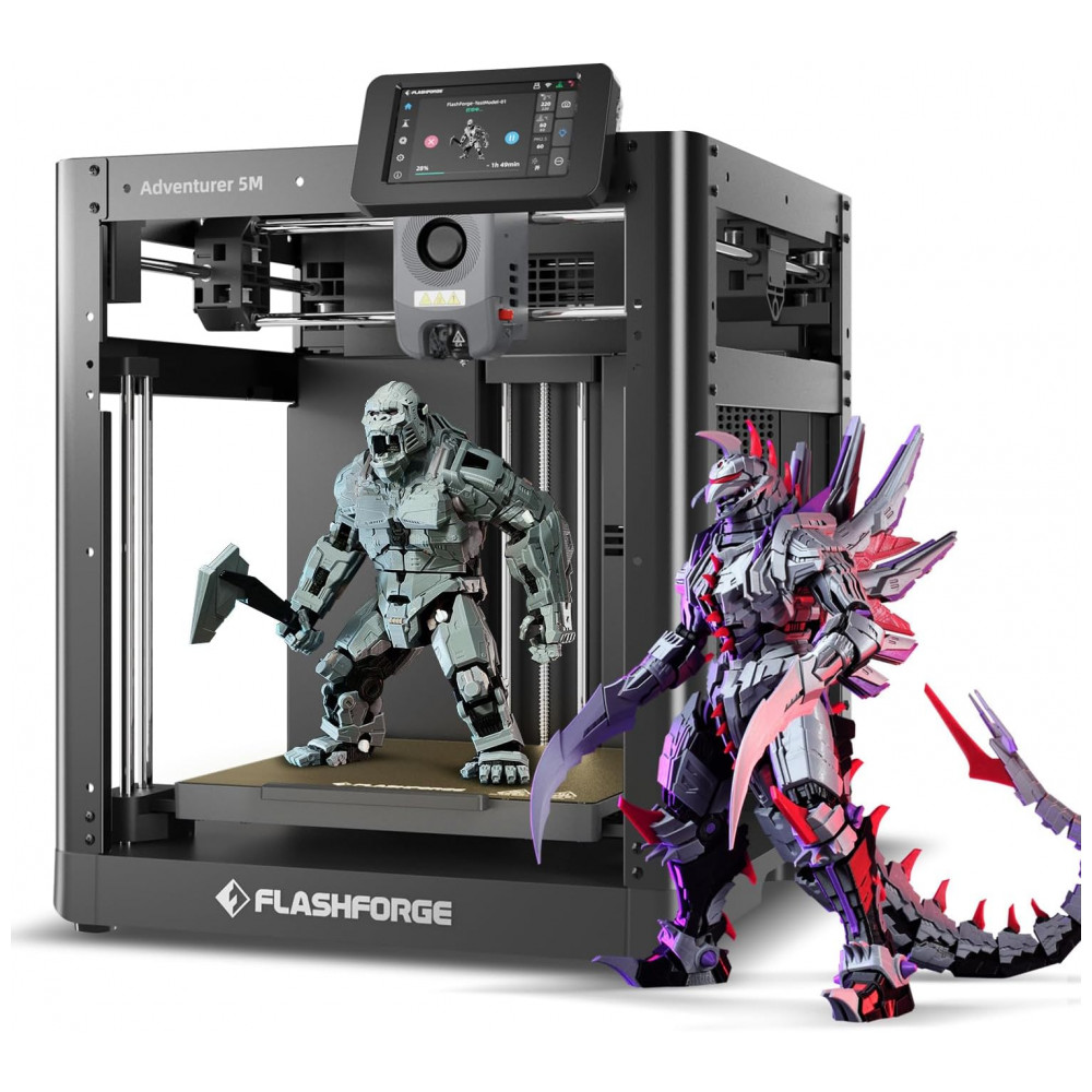 ECTQSSCPSN9F0B_0-1.jpg - Impressora 3D FLASHFORGE AD5M: Calibração Automática em 1 Clique Impressão Rápida de 600mm/s Precisão de Alta Velocidade CoreXY em Cada Camada
