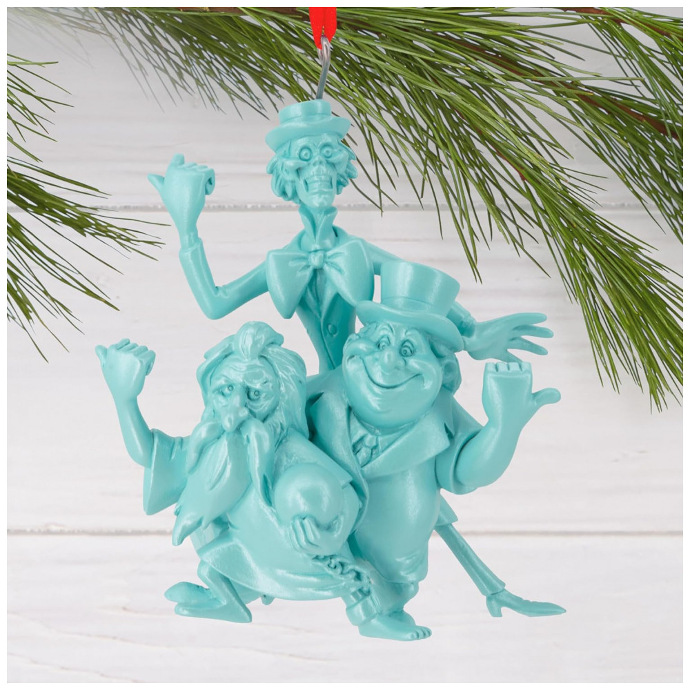 ECTQSV2B9TSC0B_4-1.jpg - Enfeite de Natal Hallmark Disney The Haunted Mansion Hitchhiking Ghosts em Resina Multicolorido, 7,6 x 8,3 x 5 cm