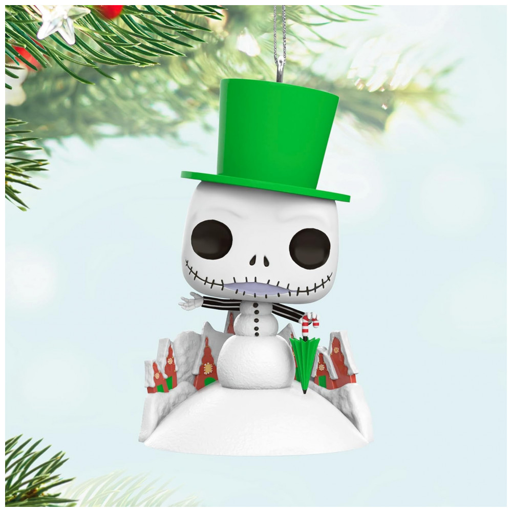 ECTQT413H9XC0B_5-1.jpg - Enfeite de Natal Hallmark Keepsake Disney Tim Burton Jack Skellington Boneco de Neve Funko POP!, Plástico, 5x7,5x3,5cm