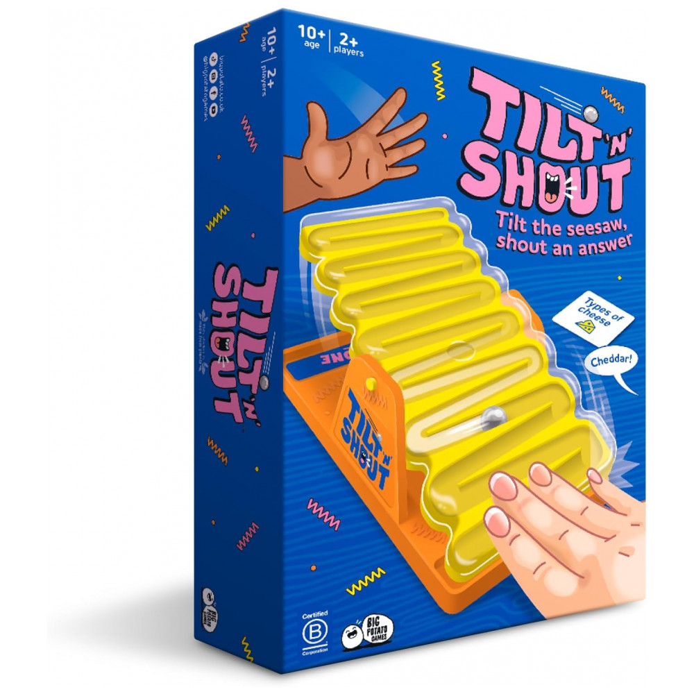 Big Potato Tilt n Shout: Um Jogo de Tabuleiro Familiar Rápido e Divertido para Adultos e Crianças - Melhor Novo Jogo de Tabuleiro